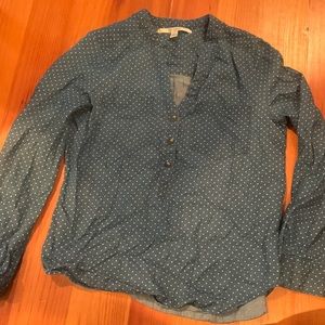 Lauren Conrad long sleeve 100% cotton shirt